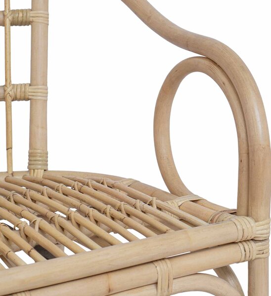 VidaXL Összecsukható Szék Természetes 58 x 60 x 81 cm Rattan