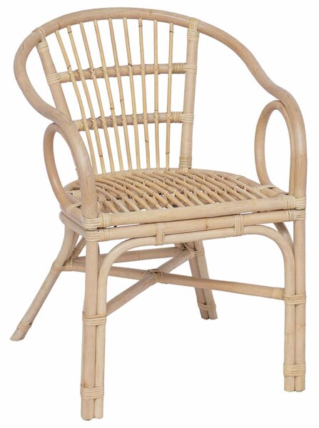 VidaXL Összecsukható Szék Természetes 58 x 60 x 81 cm Rattan