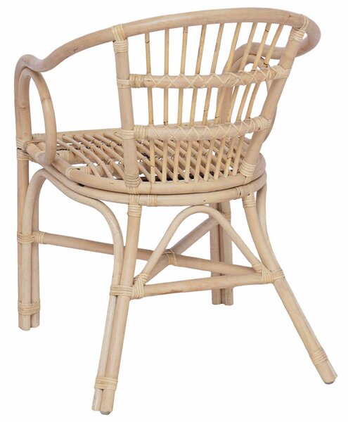 VidaXL Összecsukható Szék Természetes 58 x 60 x 81 cm Rattan