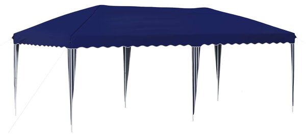 VidaXL Parti sátor 575 x 290 x 245 cm Kék 210D Oxford ezüst bevonattal