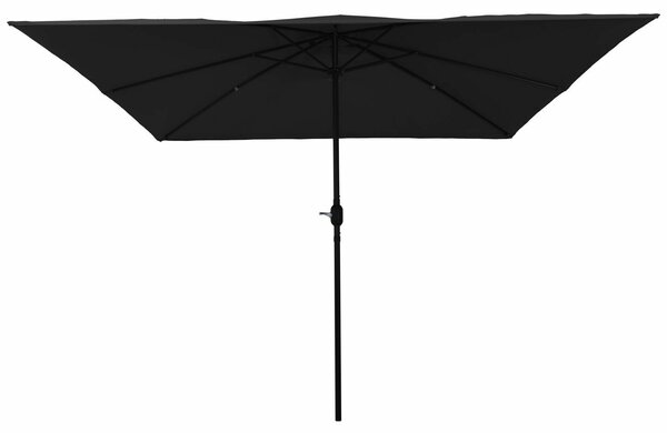 VidaXL Négyzetes Kerti Napernyő 295x245 cm Fekete