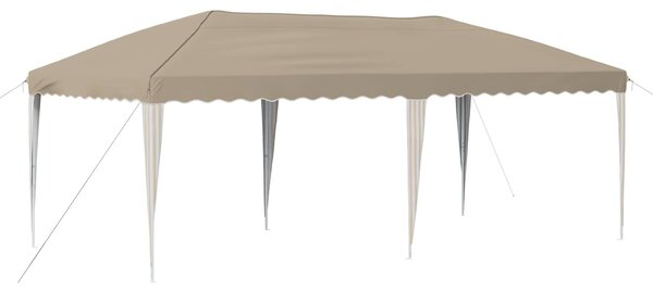VidaXL Parti sátor 575 x 290 x 245 cm Krémszínű