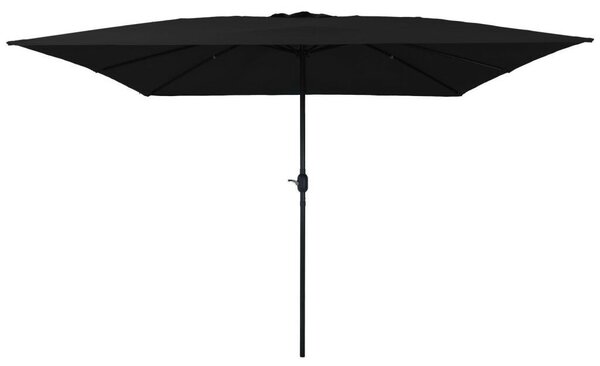 VidaXL Négyzetes Kerti Napernyő 295x245 cm Fekete