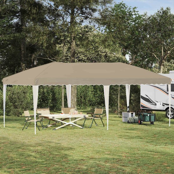 VidaXL Parti sátor 575 x 290 x 245 cm Krémszínű