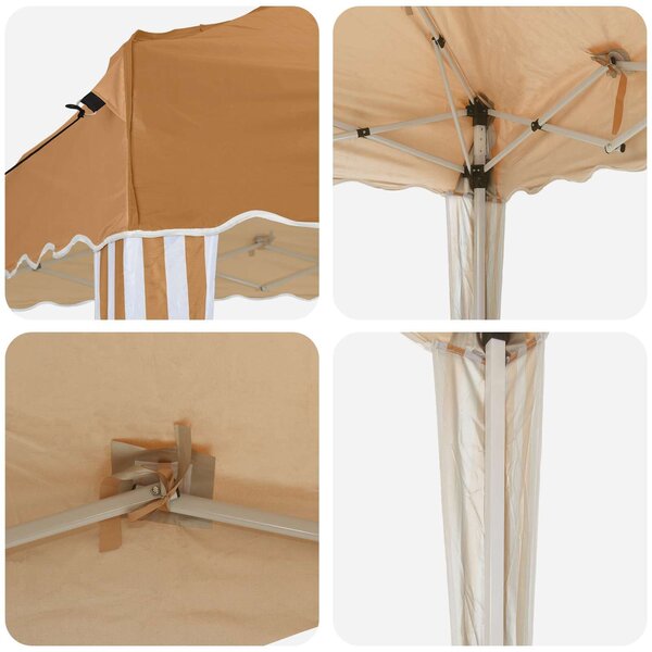 VidaXL Parti sátor 575 x 290 x 245 cm Bézs