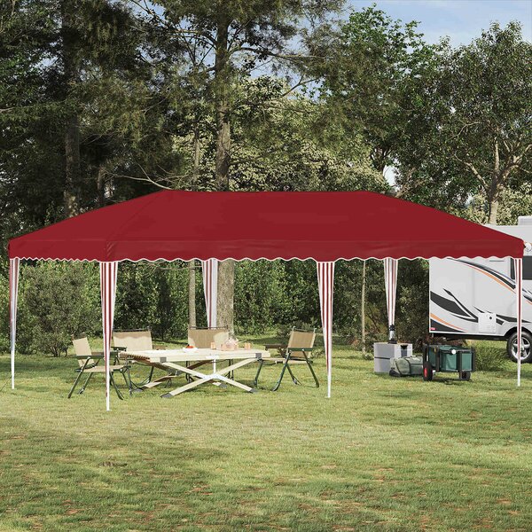 VidaXL Parti sátor 575 x 290 x 245 cm Burgundi