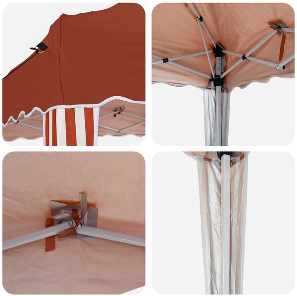 VidaXL Parti sátor 575 x 290 x 245 cm Terrakotta