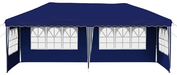 VidaXL Parti sátor 575 x 289 x 245 cm Kék 210D Oxford ezüst bevonattal