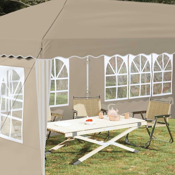 VidaXL Parti sátor 575 x 289 x 245 cm Krémszínű