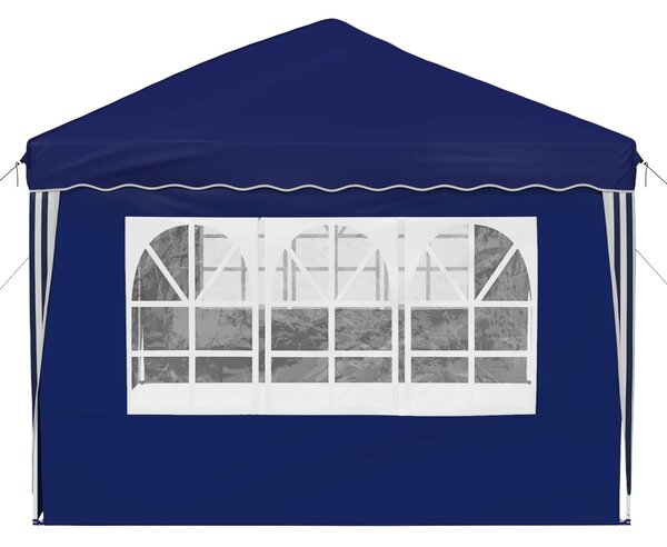 VidaXL Parti sátor 575 x 289 x 245 cm Kék 210D Oxford ezüst bevonattal