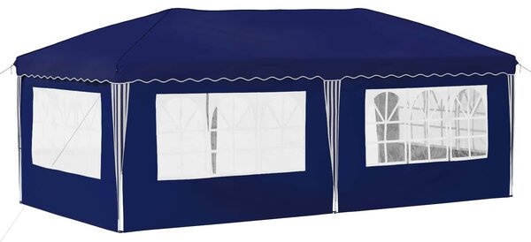 VidaXL Parti sátor 575 x 289 x 245 cm Kék 210D Oxford ezüst bevonattal