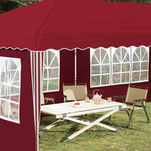VidaXL Parti sátor 575 x 289 x 245 cm Burgundi
