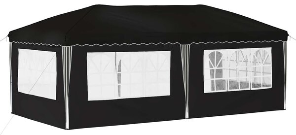 VidaXL Parti sátor 575 x 289 x 245 cm Fekete