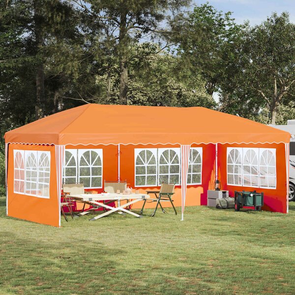 VidaXL Parti sátor 575 x 289 x 245 cm Narancssárga