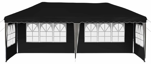 VidaXL Parti sátor 575 x 289 x 245 cm Fekete