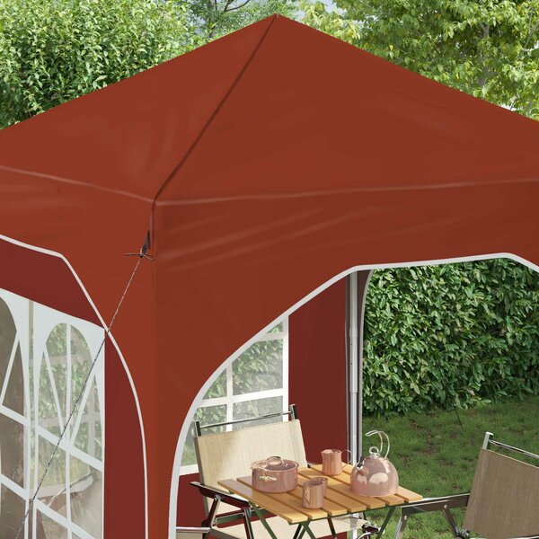VidaXL Parti sátor 192 x 192 x 245 cm Terrakotta
