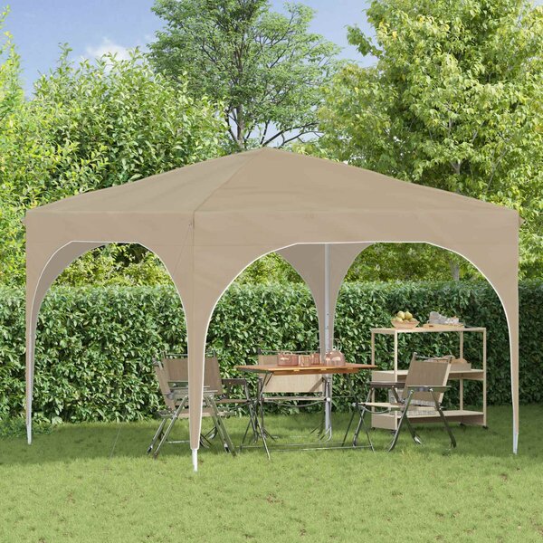 VidaXL Parti sátor 290 x 290 x 245 cm Krémszínű