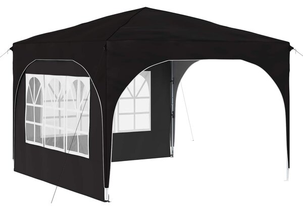 VidaXL Parti sátor 290 x 290 x 245 cm Fekete