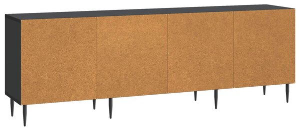 VidaXL TV szekrény Fekete 150 x 31 x 50 cm Szerelt Fa
