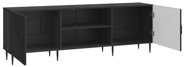 VidaXL TV szekrény Fekete 150 x 31 x 50 cm Szerelt Fa