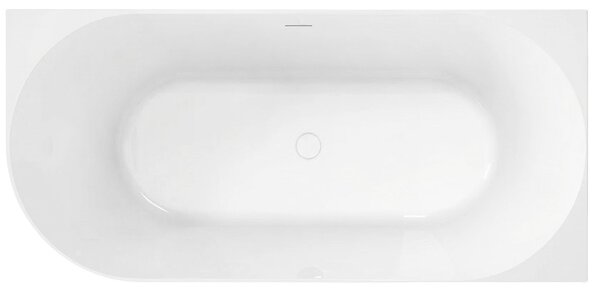 Rea Bellanto Slim, sarok akrilkád, 150 cm, jobb oldali, fehér lefolyófedél, REA-W0583