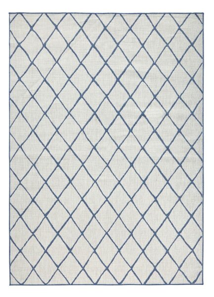 Malaga kék-krémszínű kültéri szőnyeg, 160 x 230 cm - NORTHRUGS