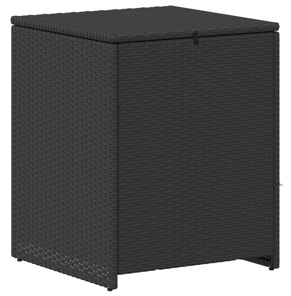 VidaXL Kanapé Szett 7 pcs Fekete és krémfehér Poli rattan és acél