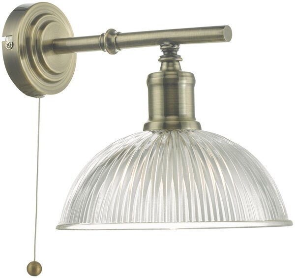 Dar lighting modern fali lámpa dara antik sárgaréz átlátszó dardar0775