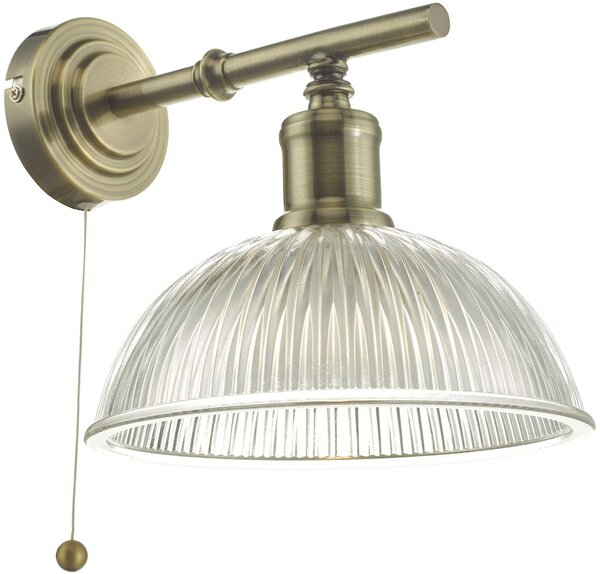 Dar lighting modern fali lámpa dara antik sárgaréz átlátszó dardar0775
