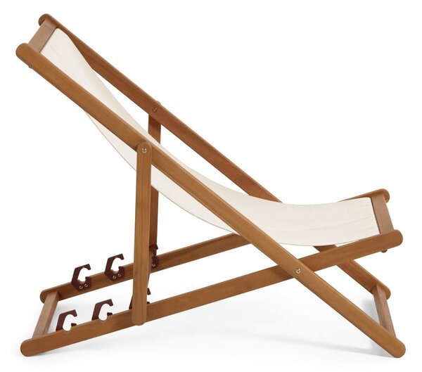 Adredna krémszínű akácfa összecsukható strand szék - Kave Home