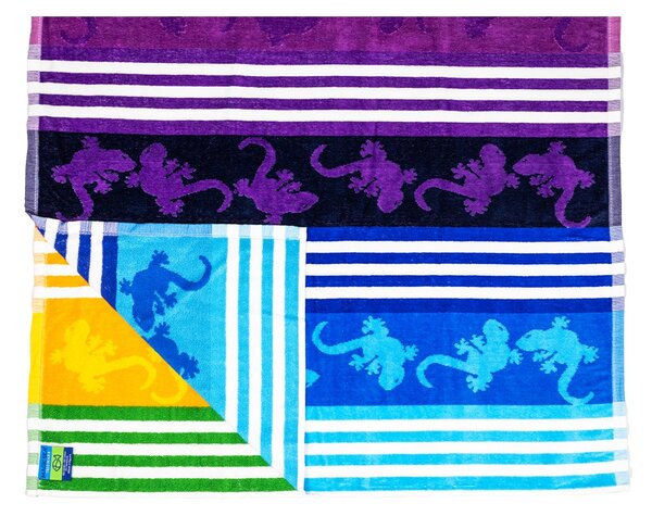 CRAZY GEKKO Strandtörölköző szivárvány 165x90cm