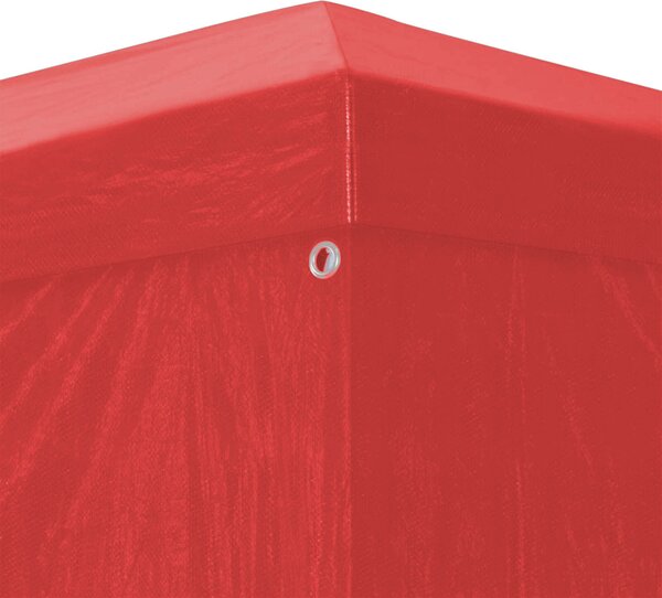 VidaXL Partysátor 900 x 300 x 255 cm Piros PE és acél