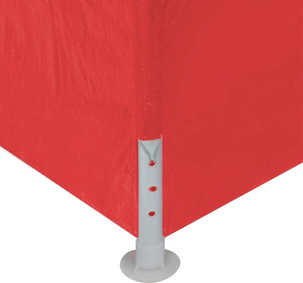 VidaXL Partysátor 900 x 300 x 255 cm Piros PE és acél