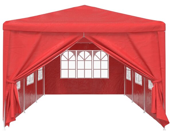 VidaXL Partysátor 900 x 300 x 255 cm Piros PE és acél