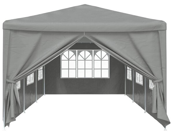 VidaXL Partysátor 900 x 300 x 255 cm Világosszürke PE és acél