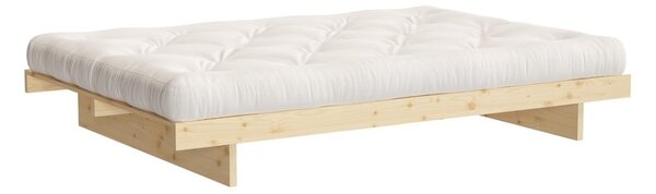 Natúr színű borovi fenyő franciaágy 160x200 cm Kanso – Karup Design