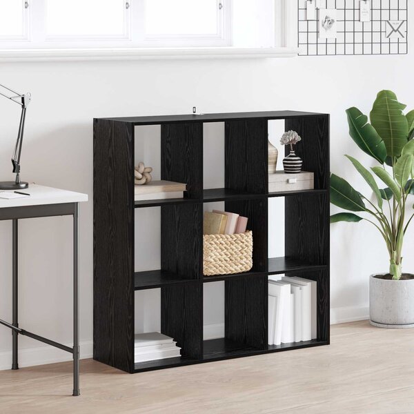 VidaXL Könyvszekrény Fekete Tölgy 102 x 32 x 102 cm