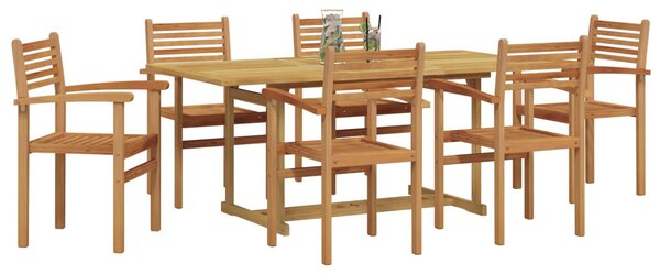 Kert étkező szett 7 pcs Barna Tömör Teakfa