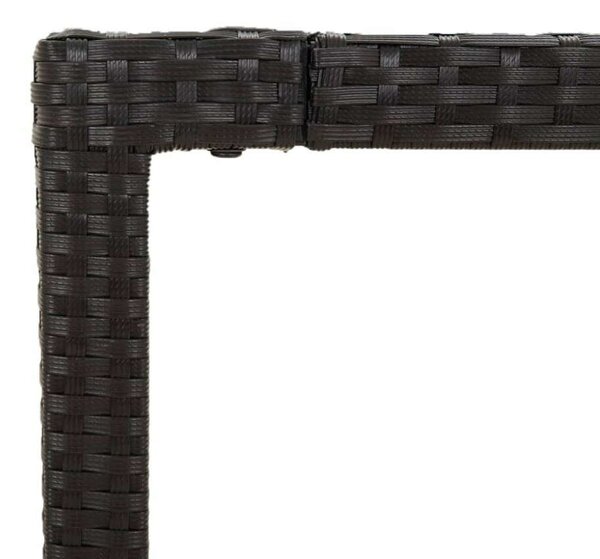VidaXL Polyrattan Kerti Étkezőgarnitúra - 3 részes
