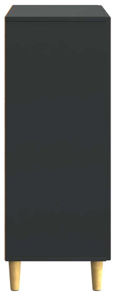 VidaXL Széf Fekete 66 x 34,5 x 90 cm Szerelt Fa