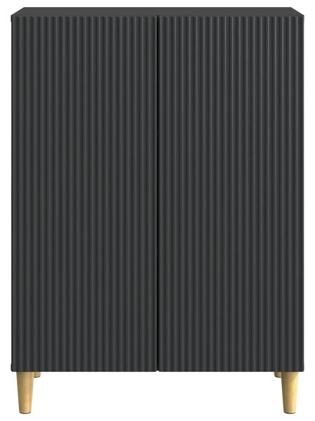VidaXL Széf Fekete 66 x 34,5 x 90 cm Szerelt Fa