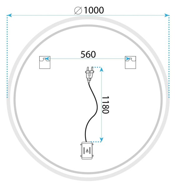 LED Tükör SOFT 100