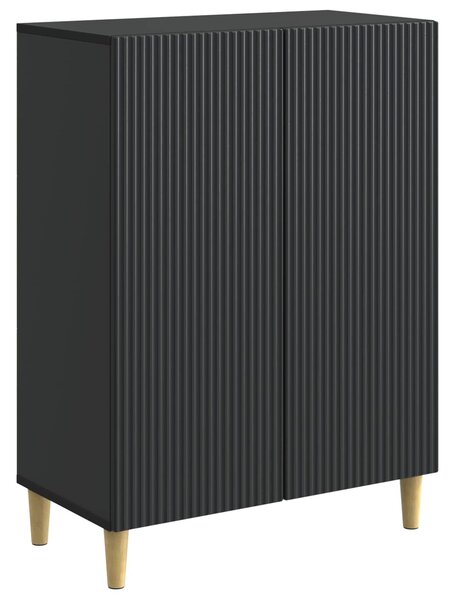 VidaXL Széf Fekete 66 x 34,5 x 90 cm Szerelt Fa