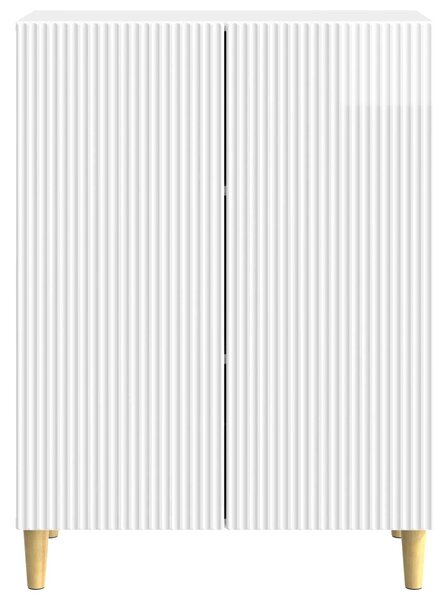 VidaXL Széf Magasfényű Fehér 66 x 34,5 x 90 cm Szerelt Fa