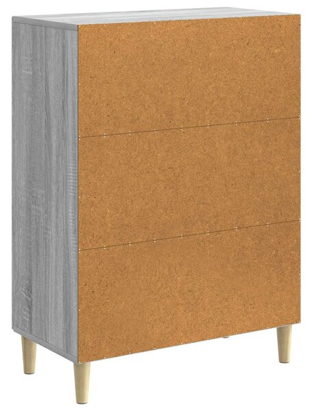 VidaXL Széf Szürke Sonoma 66 x 34,5 x 90 cm Szerelt Fa