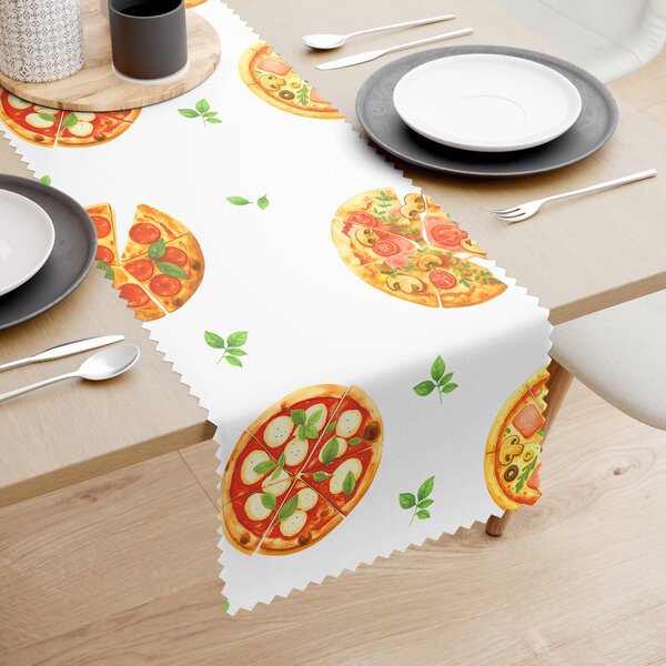 Goldea teflonbevonatú asztali futó - ízletes pizza 50x140 cm