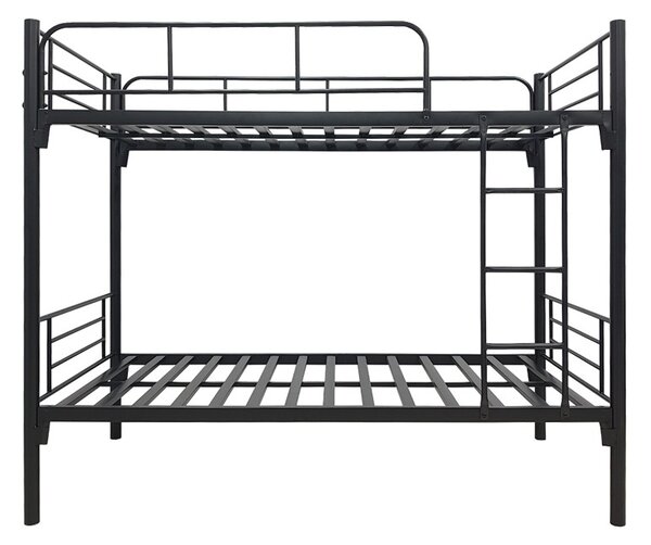 Emeletes ágy, Belit, fekete, 96x200x170 cm