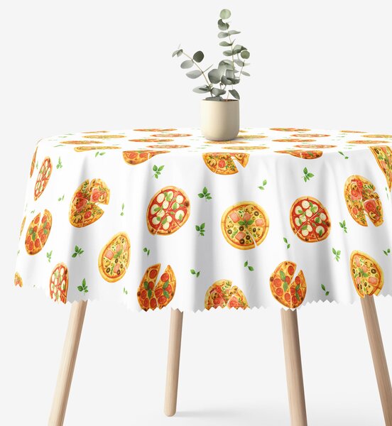 Goldea kör alakú teflonos terítő - ízletes pizza Ø 150 cm