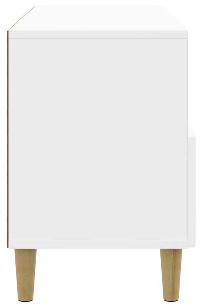VidaXL TV szekrény Magasfényű Fehér 102 x 34,5 x 50 cm Szerelt Fa