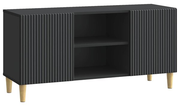 VidaXL TV szekrény Fekete 102 x 34,5 x 50 cm Szerelt Fa